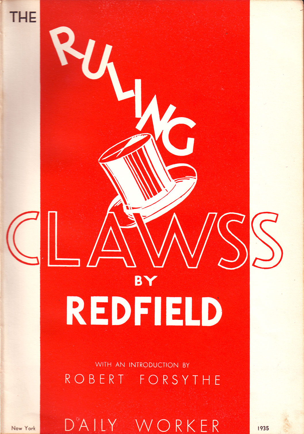 Redfield's The Ruling Clawss (1935): title page