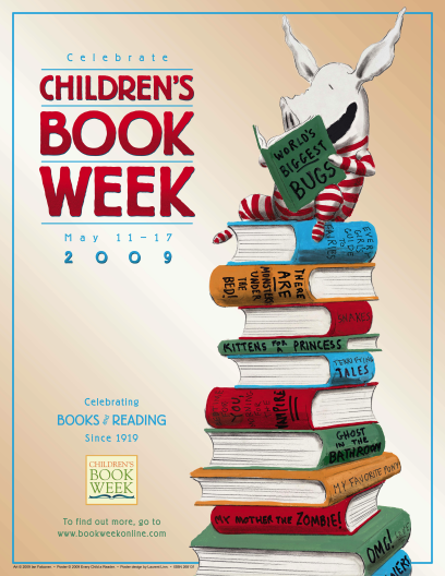 Children's Book Week Poster, 2009.  By Ian Falconer.