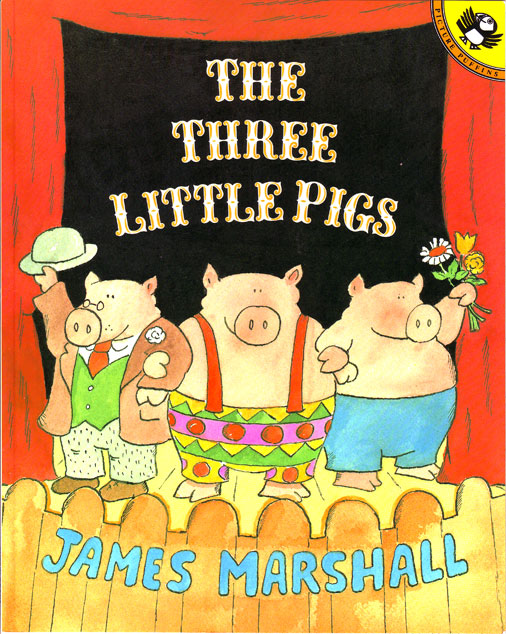 James Marshall, The Three Little Pigs (1989): cover (for paperback edition, 1996)