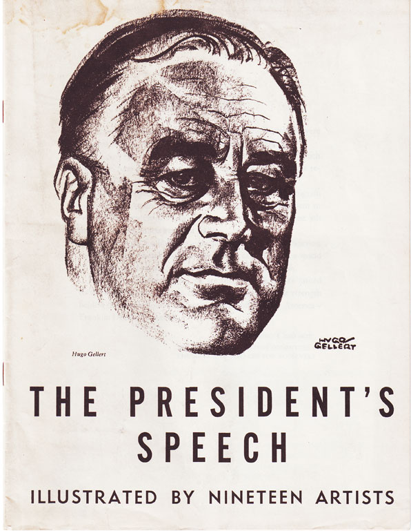 The President's Speech (1944): cover, illustrated by Hugo Gellert