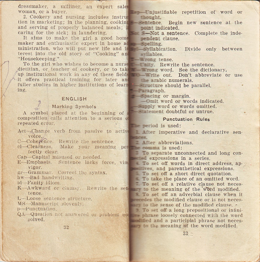 Newtown High School Handbook, 1921-1923: pp. 32-33