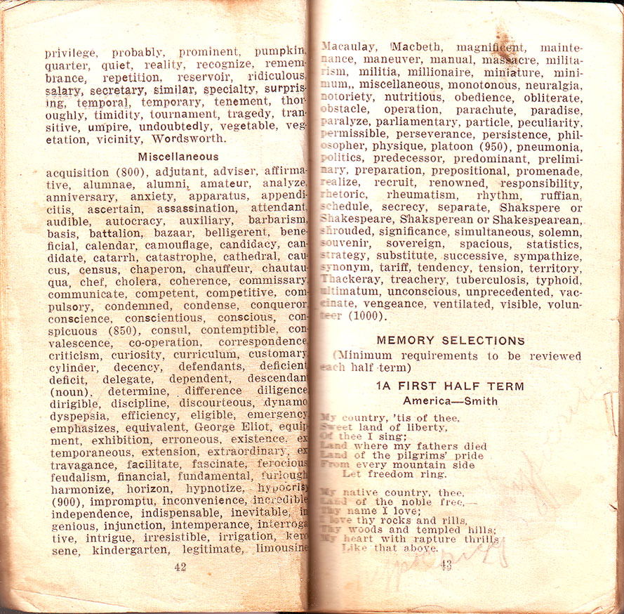 Newtown High School Handbook, 1921-1923: pp. 42-43