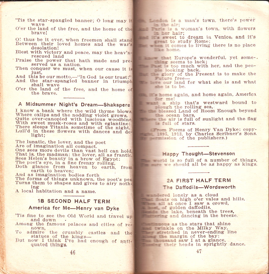 Newtown High School Handbook, 1921-1923: pp. 44-45