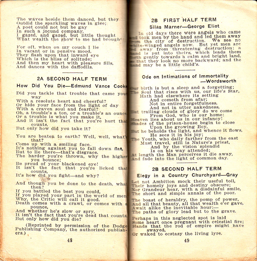 Newtown High School Handbook, 1921-1923: pp. 48-49