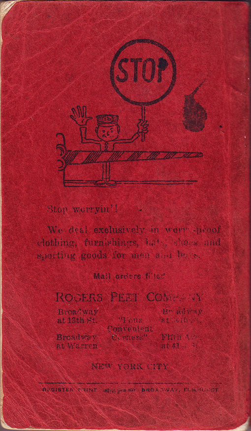 Newtown High School Handbook, 1921-1923: back cover