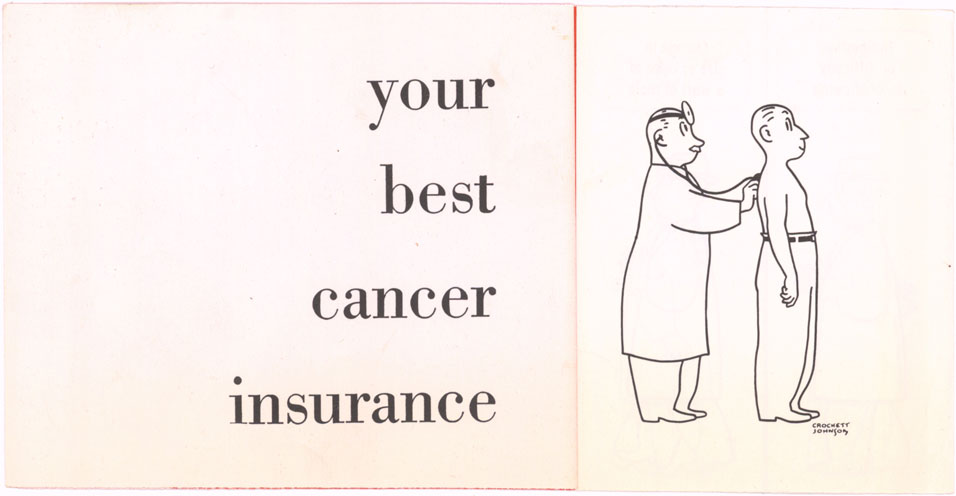Crockett Johnson, pamphlet for American Cancer Society (1958): cover