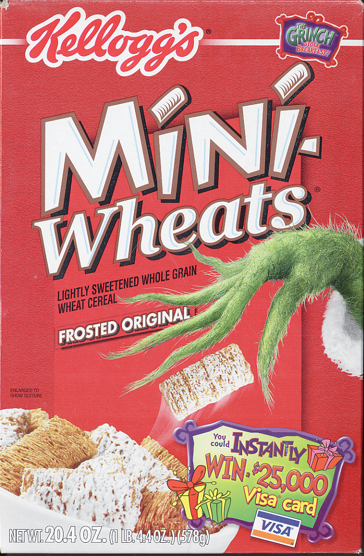 Kelloggs' Frosted Mini-Wheats, featuring the Grinch (2000)