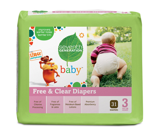 The Lorax: diapers by Seventh Generation