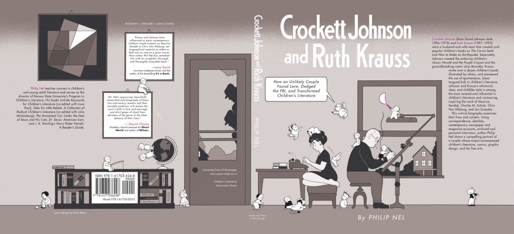 Chris Ware's cover for Crockett Johnson and Ruth Krauss: How an Unlikely Couple Found Love, Dodged the FBI, and Transformed Children's Literature