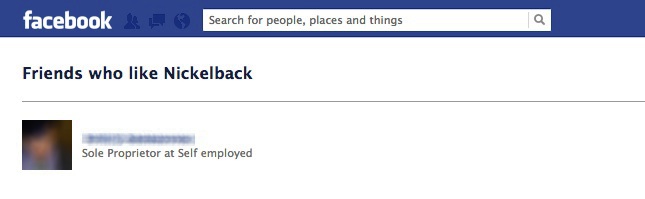 Friends who like Nickelback