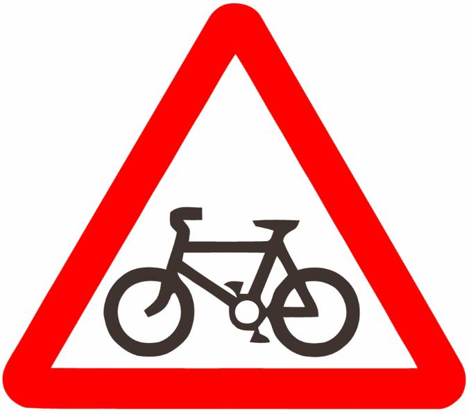 Yield to bicycle (sign)