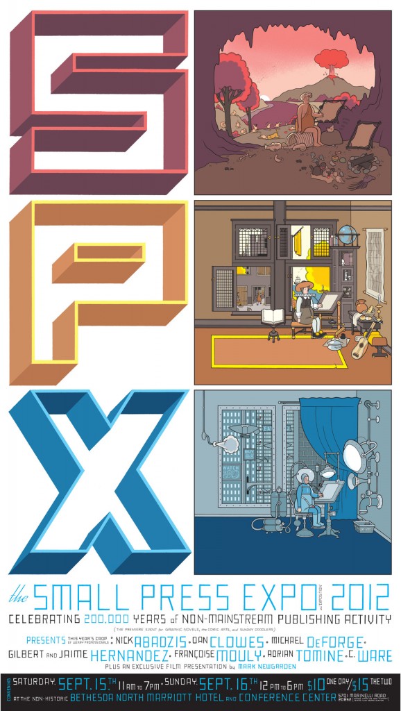 Chris Ware, poster for Small Press Expo 2012