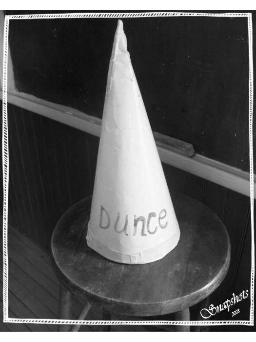 dunce cap by Emily Kelley