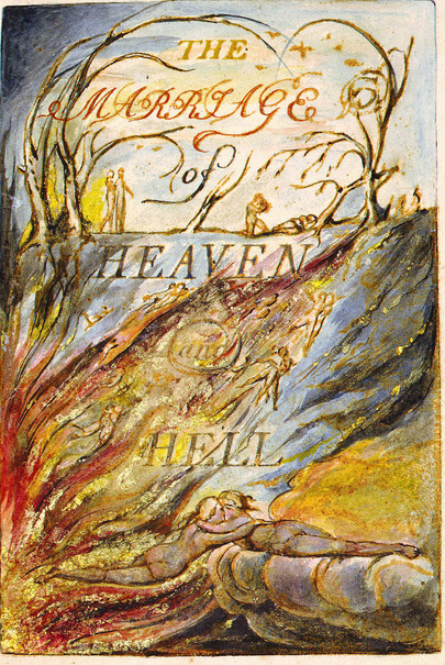 William Blake, Title-page, The Marriage of Heaven and Hell, copy H (1790-3)