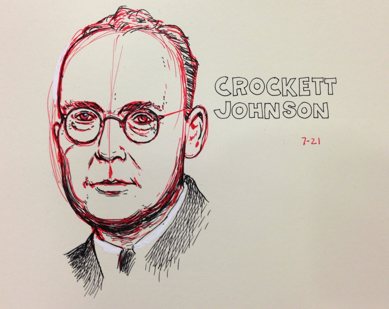 Crockett Johnson by Paul Hornschemeier