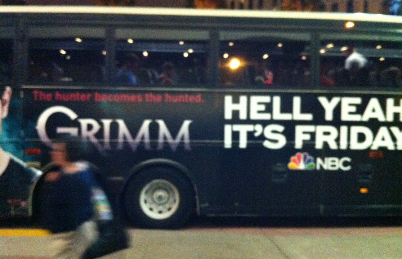 advertisement on side of bus, San Diego