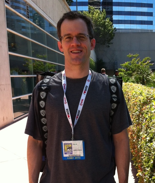 Your humble narrator and his badge, outside the convention center