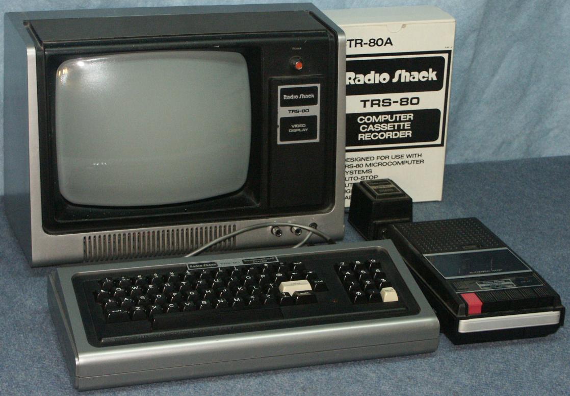 Radio Shack's TRS-80, with cassette