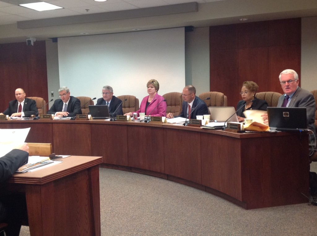 Kansas Board of Regents, at start of meeting, 14 May 2014