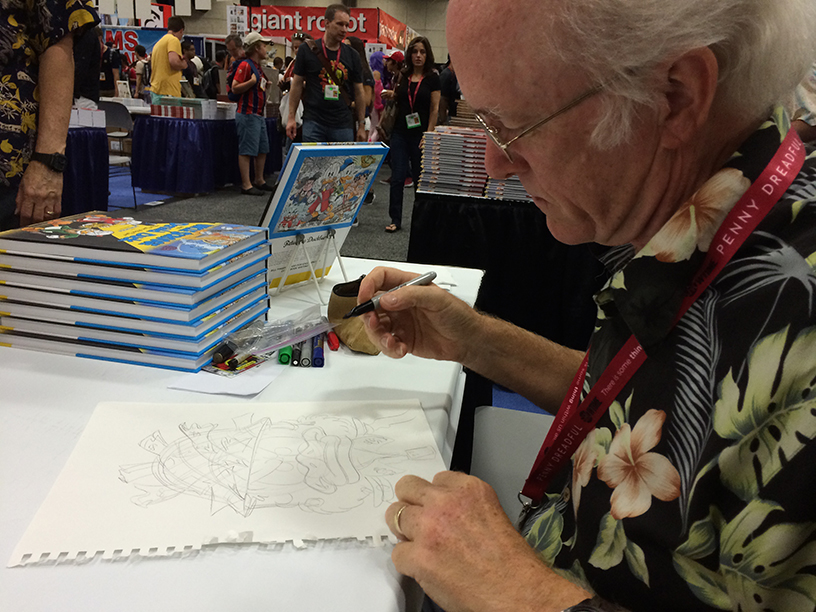 Don Rosa draws Scrooge McDuck