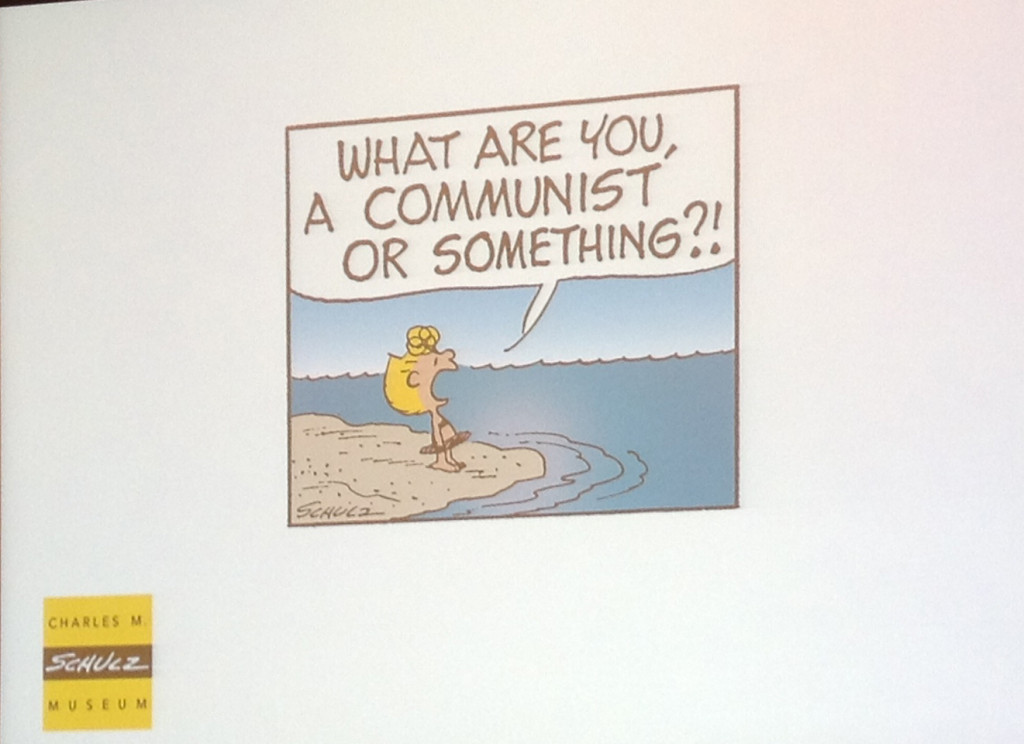 Peanuts panel: title slide