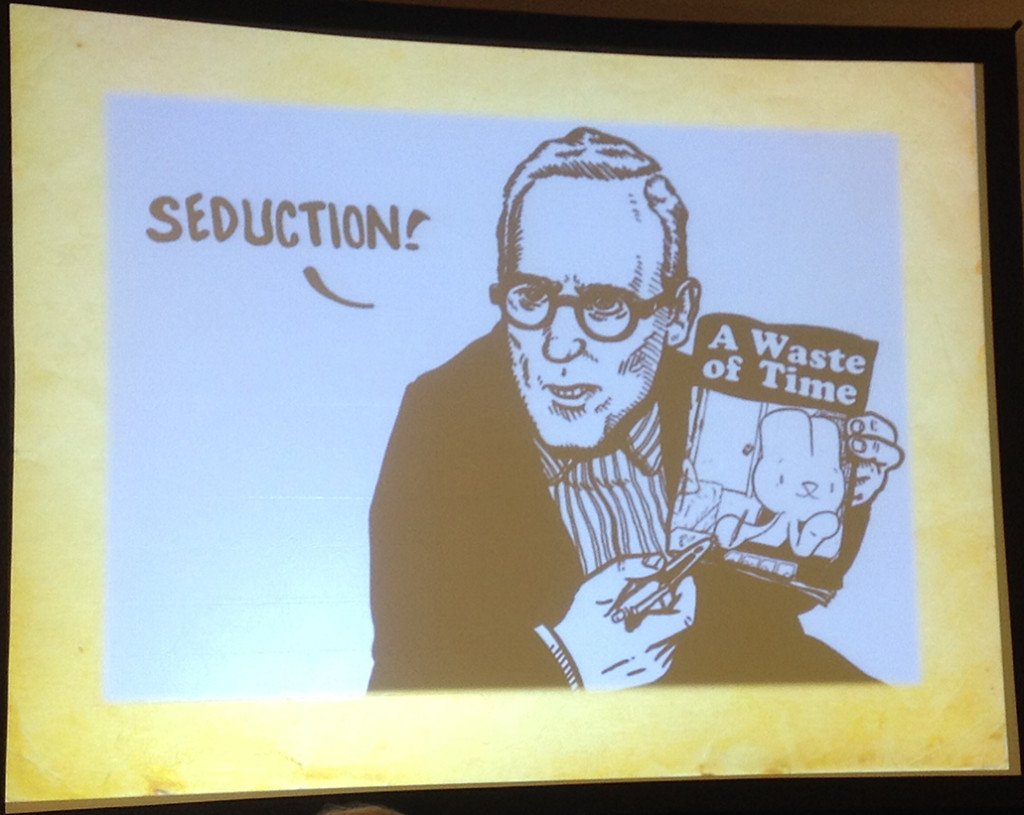 Wertham Seduction! (slide from Carol Tilley's presentation)