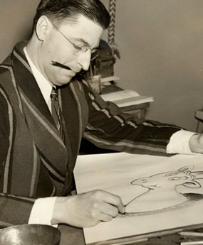Dr. Seuss Working, c. 1940s