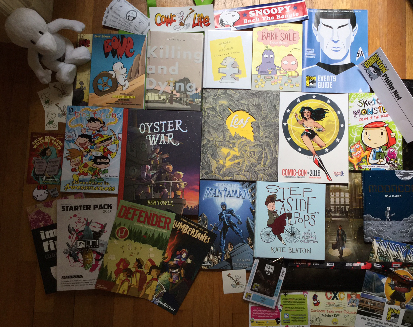 ComicCon 2016: Phil's books and swag