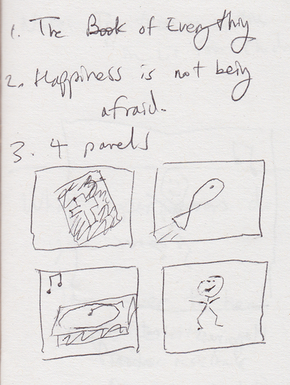 Nel, The Book of Everything, in 4 panels (created in 1-2 mins.)