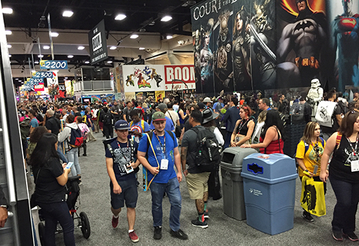 SDCC exhibit hall floor 21 July 2016