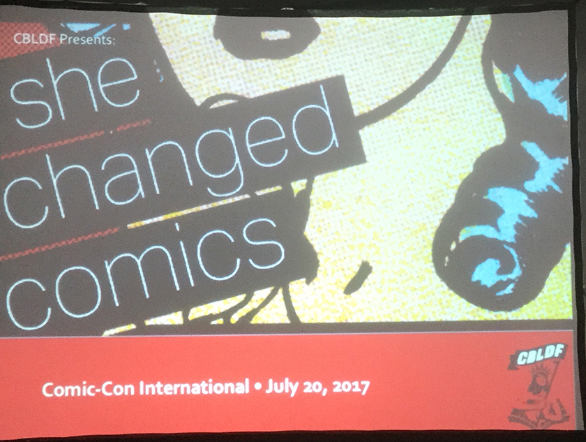 She Changed Comics title slide