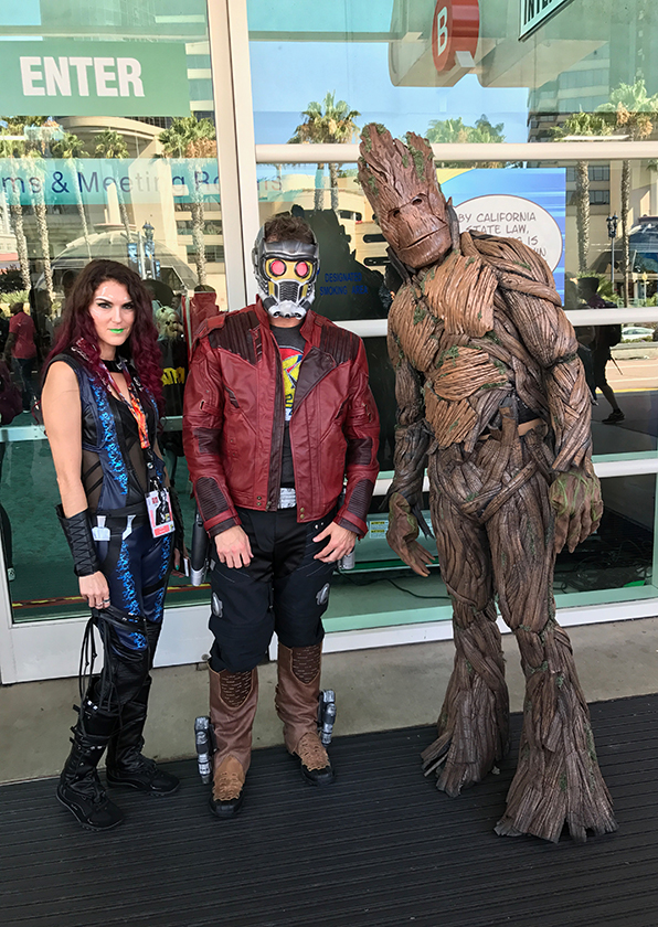 cosplayers (Guardians of the Galaxy): Comic-Con 2017