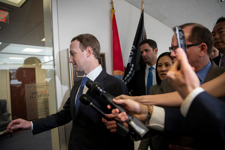 Mark Zuckerberg in Washington, DC, 9 Apr. 2018. Photo by AP