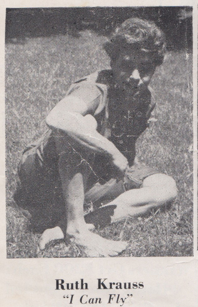 Ruth Krauss: photo from 1951 Herald Tribune Book News